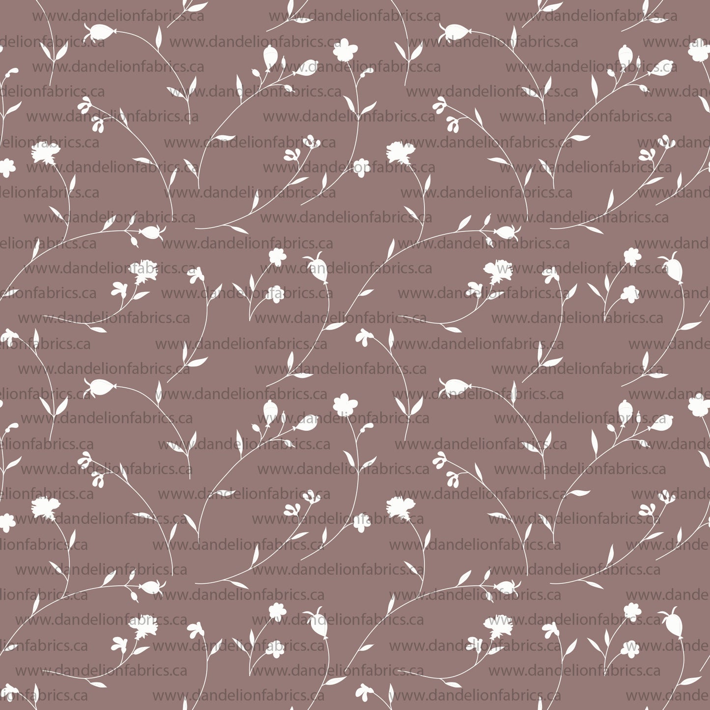 Neveah Floral in Antler | Unbrushed Rib Knit Fabric | SOLD BY THE FULL BOLT