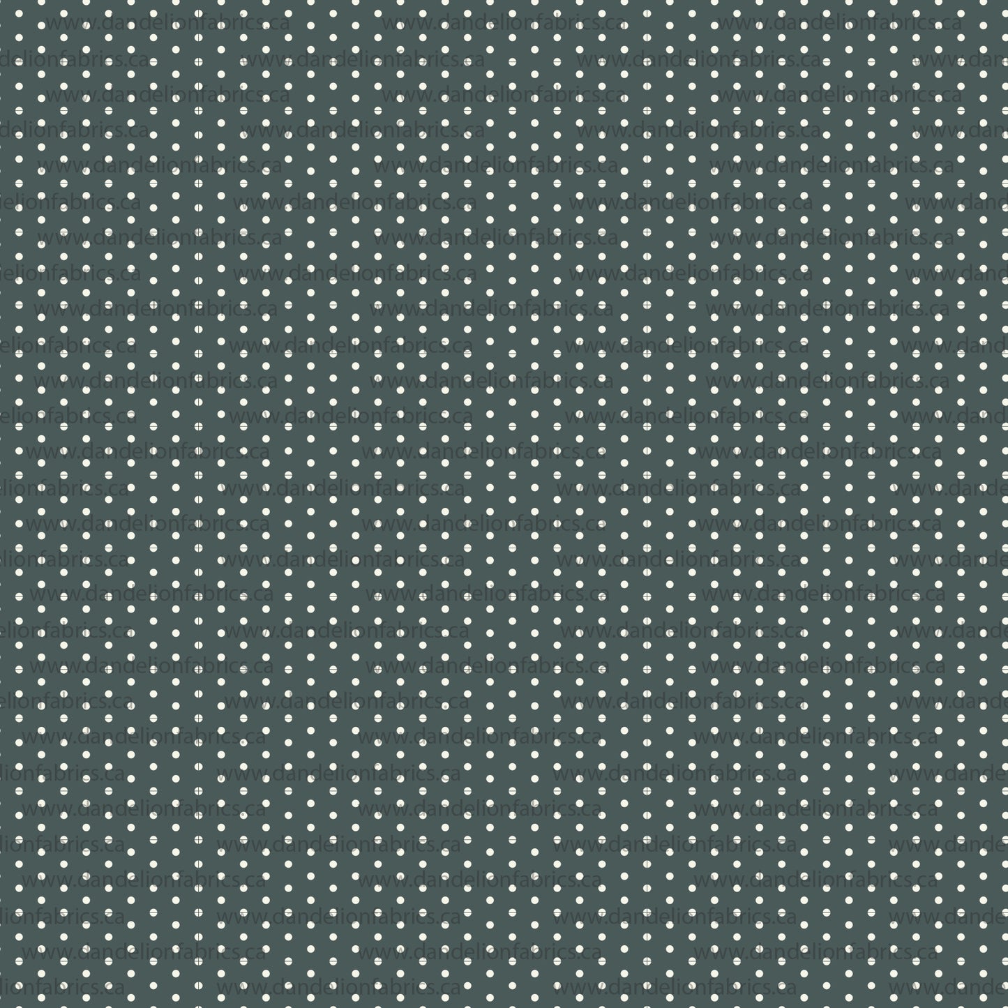 Polka Dots in Dark Green | Unbrushed Rib Knit Fabric
