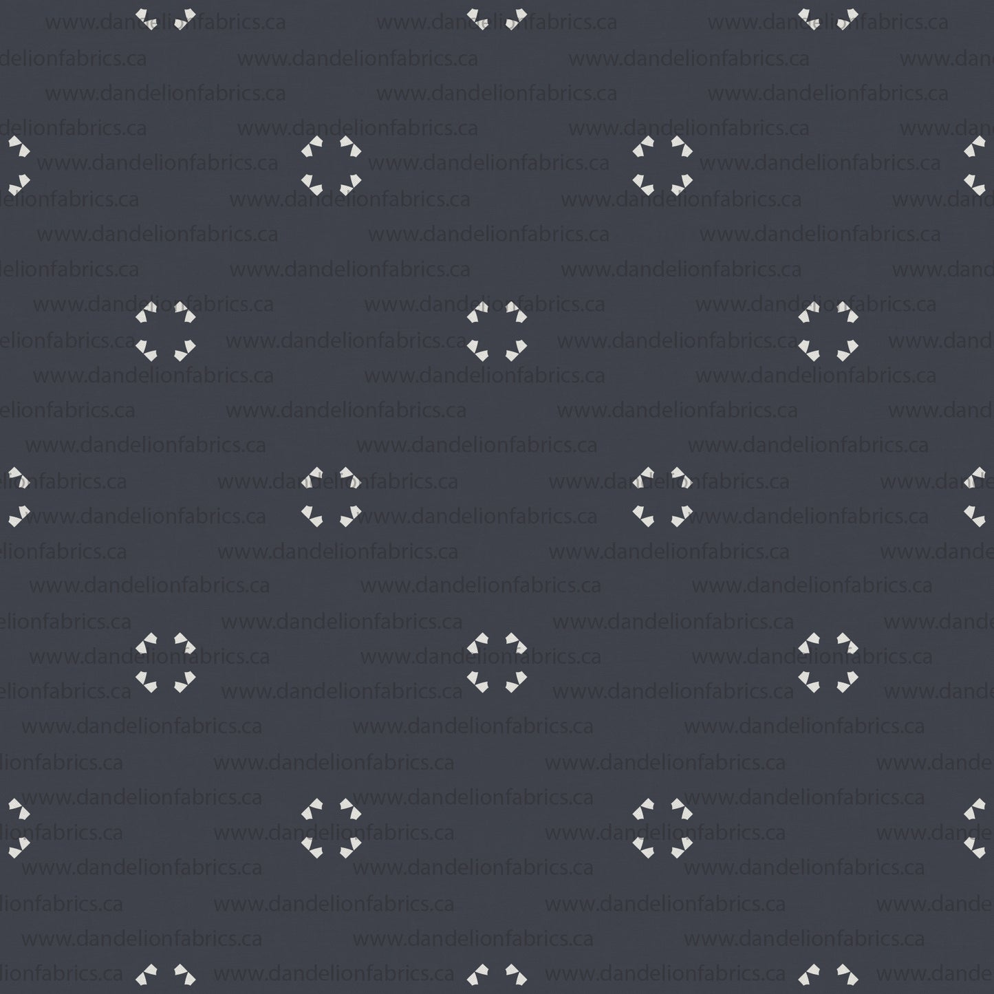 Geometric Print in Navy | Unbrushed Rib Knit Fabric