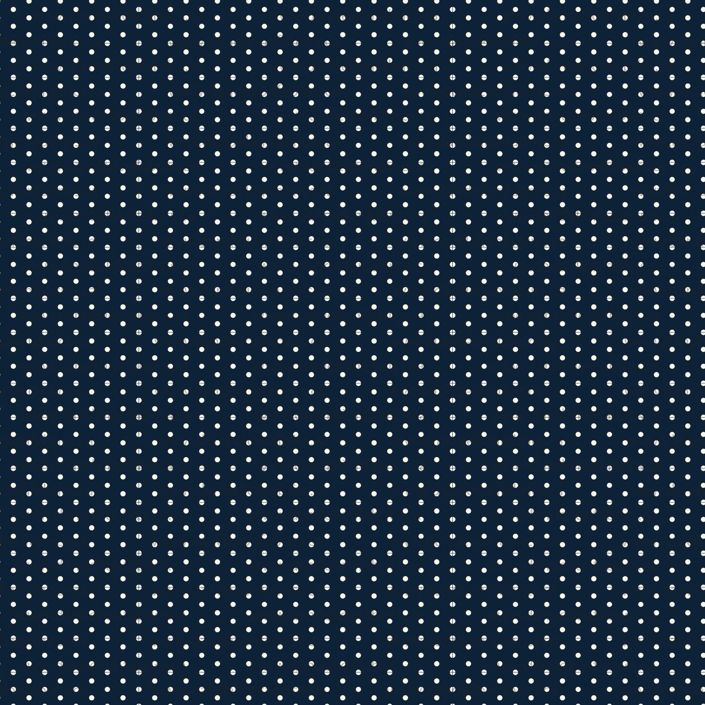 Polka Dots in Navy | Unbrushed Rib Knit Fabric
