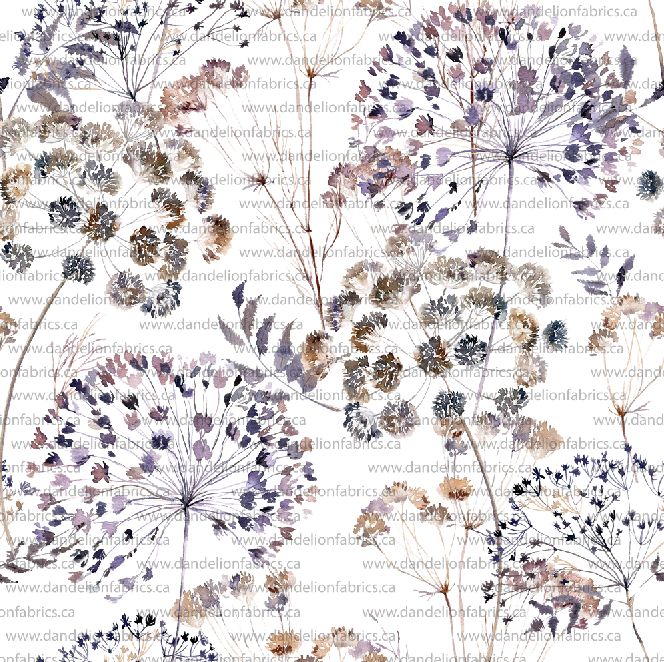 Livvy Floral | Unbrushed Rib Knit Fabric | SOLD BY THE FULL BOLT