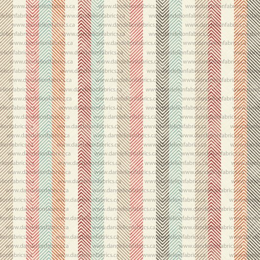 Linen Stripes | Brushed Mini Rib Knit Fabric | SOLD BY THE FULL BOLT