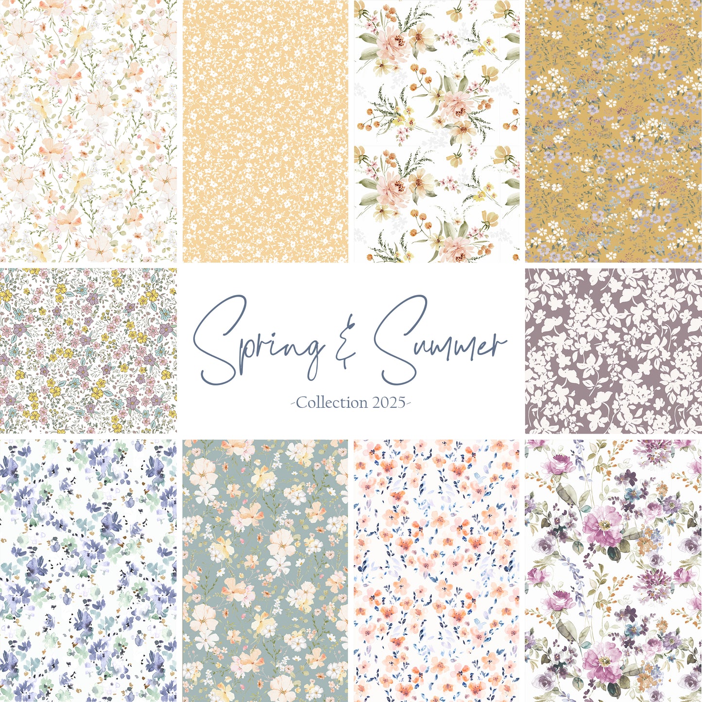 Penelope Floral in White | Swiss Dot Knit Fabric