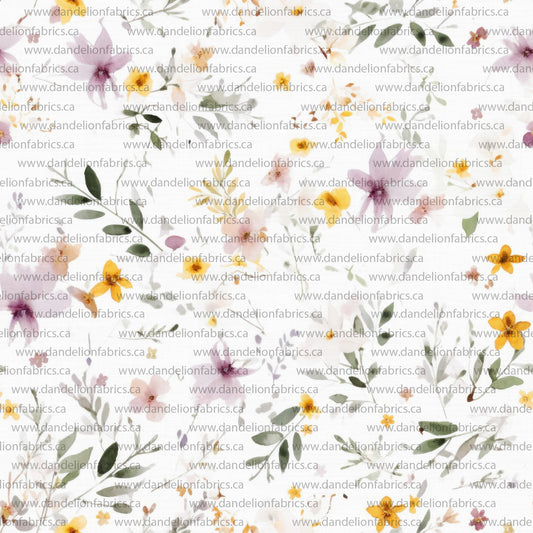 Morgan Floral | Swiss Dot Knit Fabric | SOLD BY THE FULL BOLT
