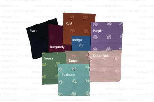 Boston Swiss Dot Woven Fabric | Purple