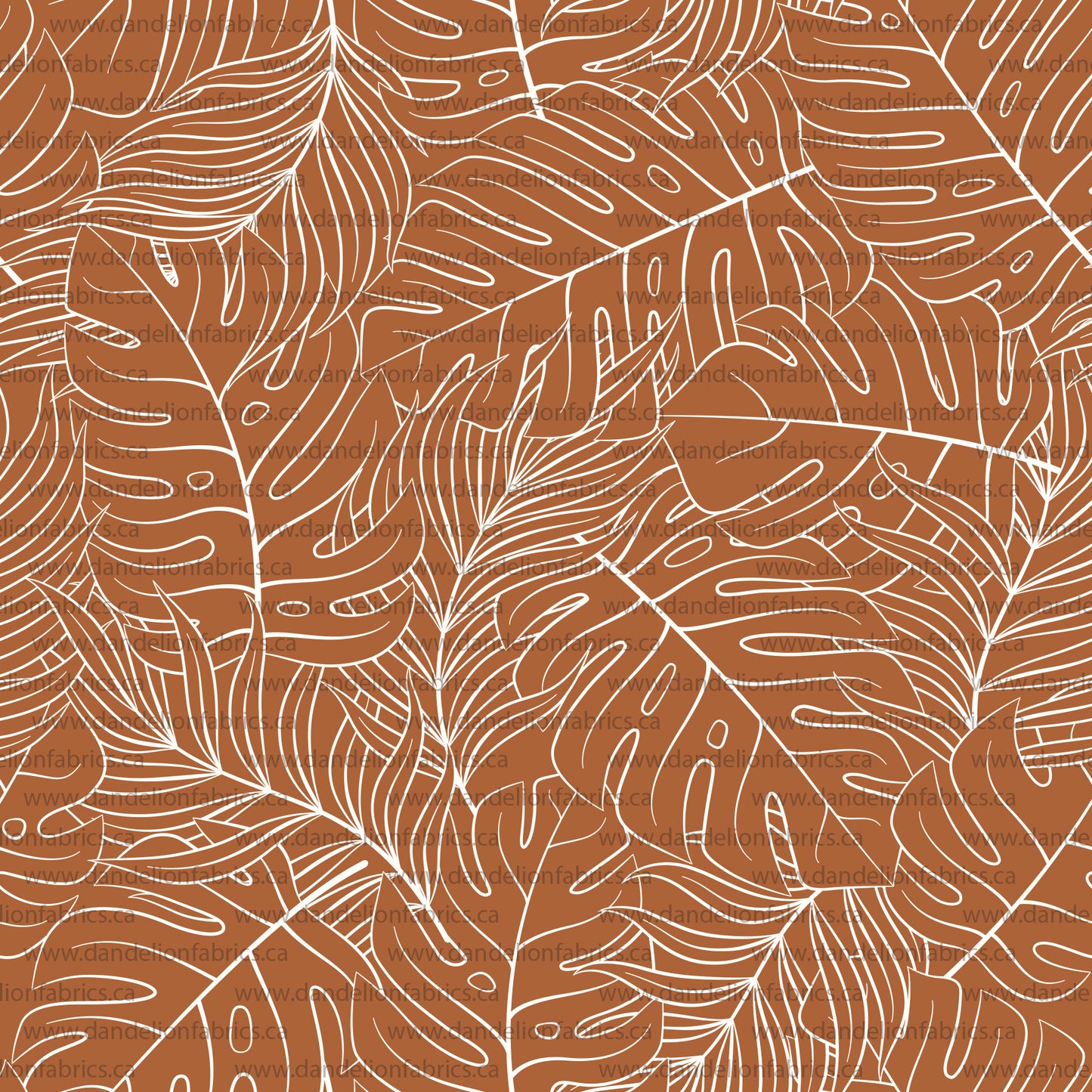 Autumn Leaf in Burnt Caramel | Unbrushed Rib Knit Fabric | SOLD BY THE FULL BOLT