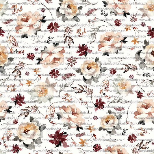 Sophia Floral | Swiss Dot Knit Fabric