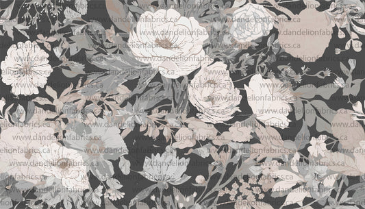 Marie Floral | Jasper Rib Knit Fabric