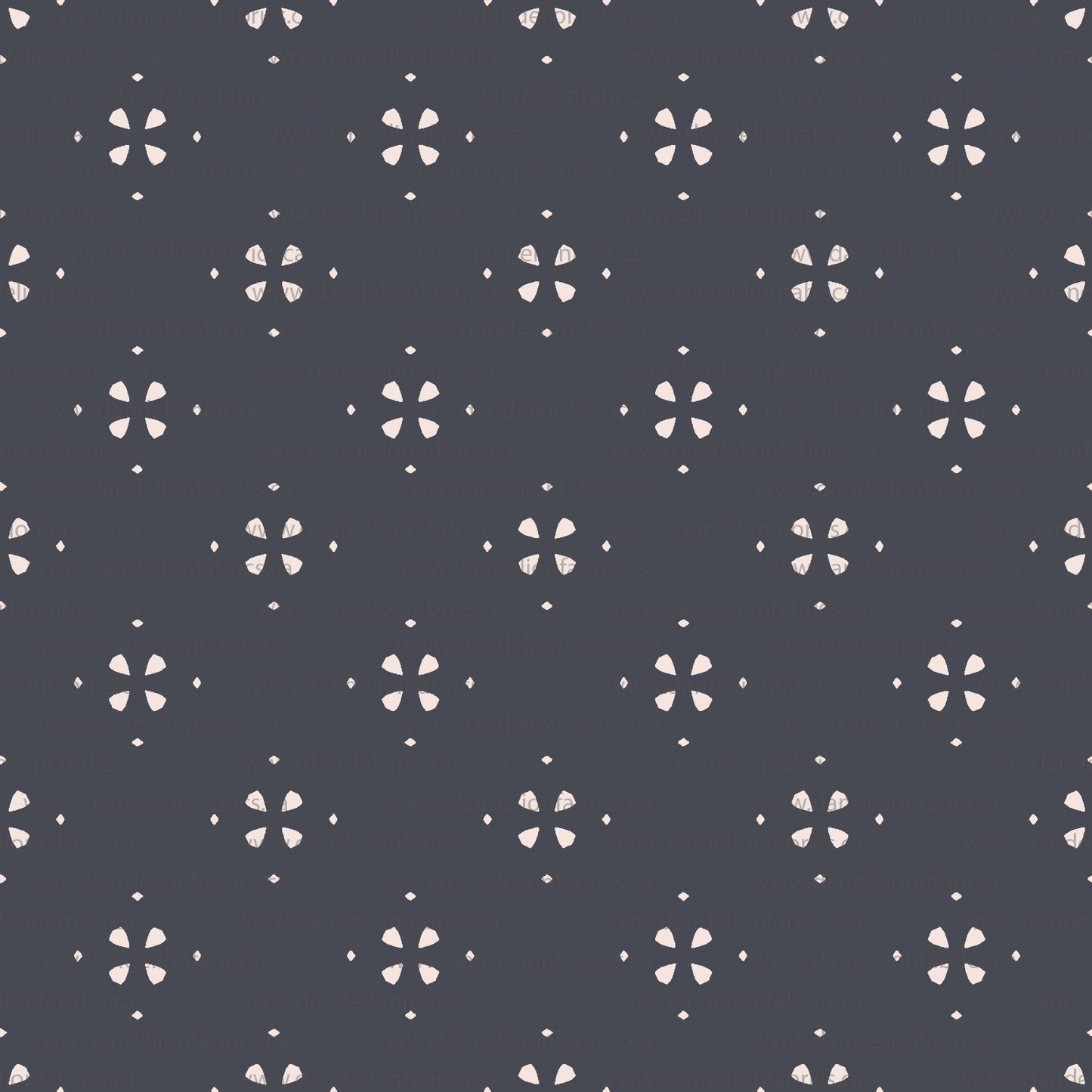 Flaw Note, See Below | Diamond Print in Denim | Mini Rib Knit Fabric