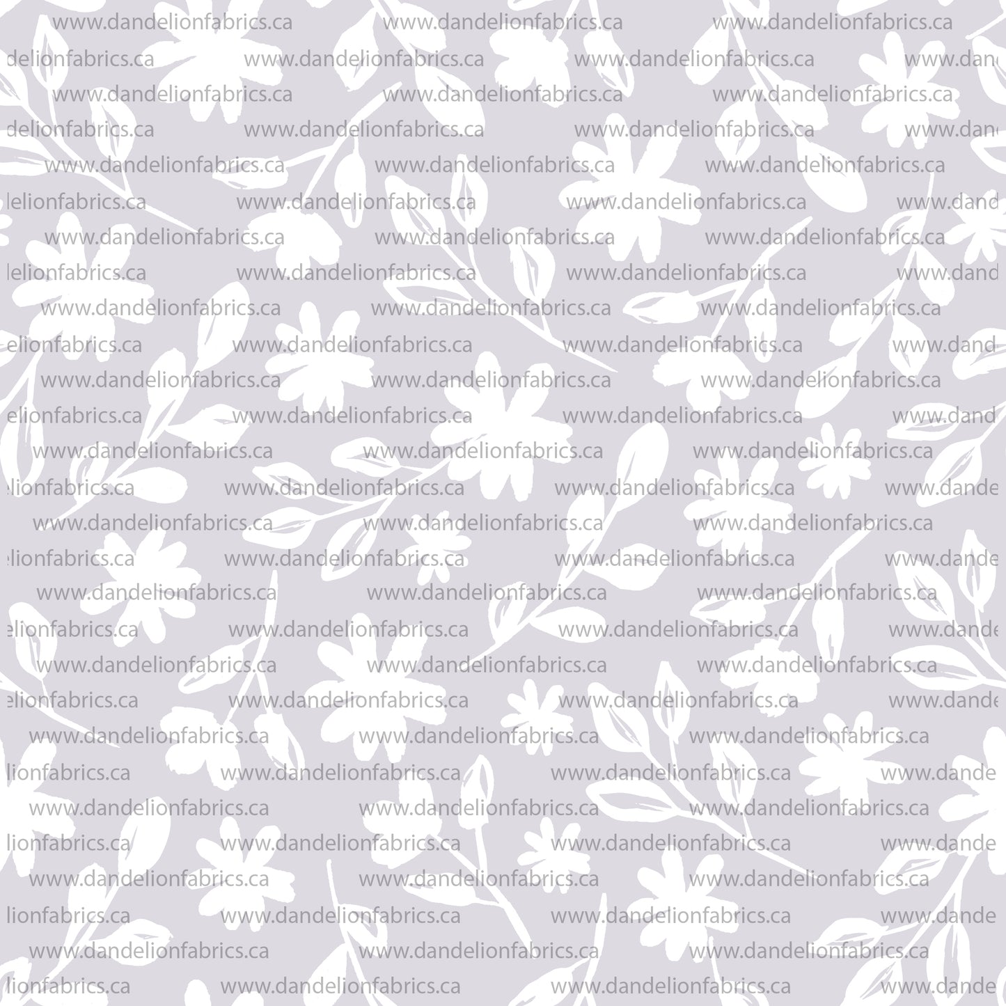 Meredith Floral in Grey Lilac | Eureka Jersey Knit Fabric