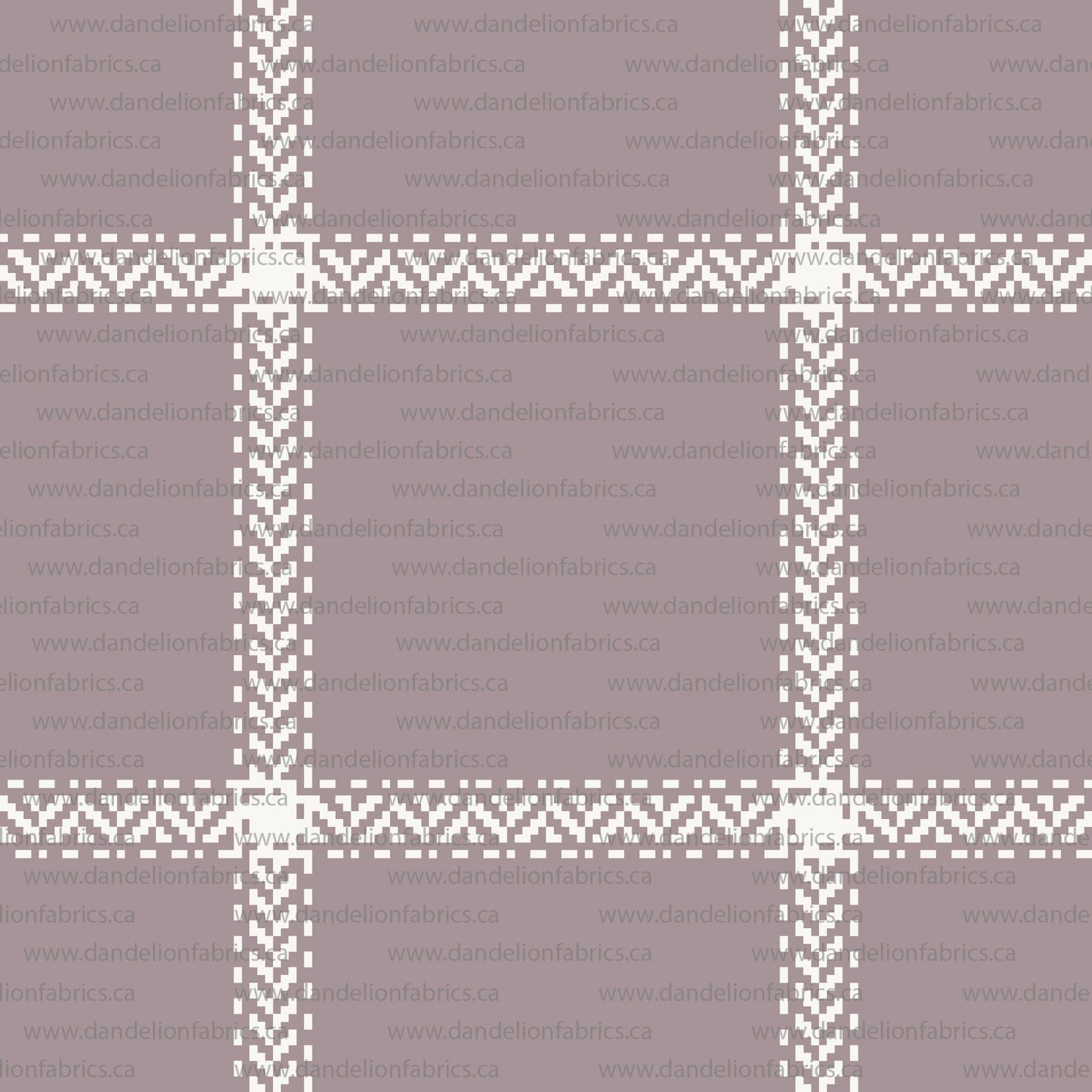 Window Plaid in Dusty Lilac | Jasper Rib Knit Fabric