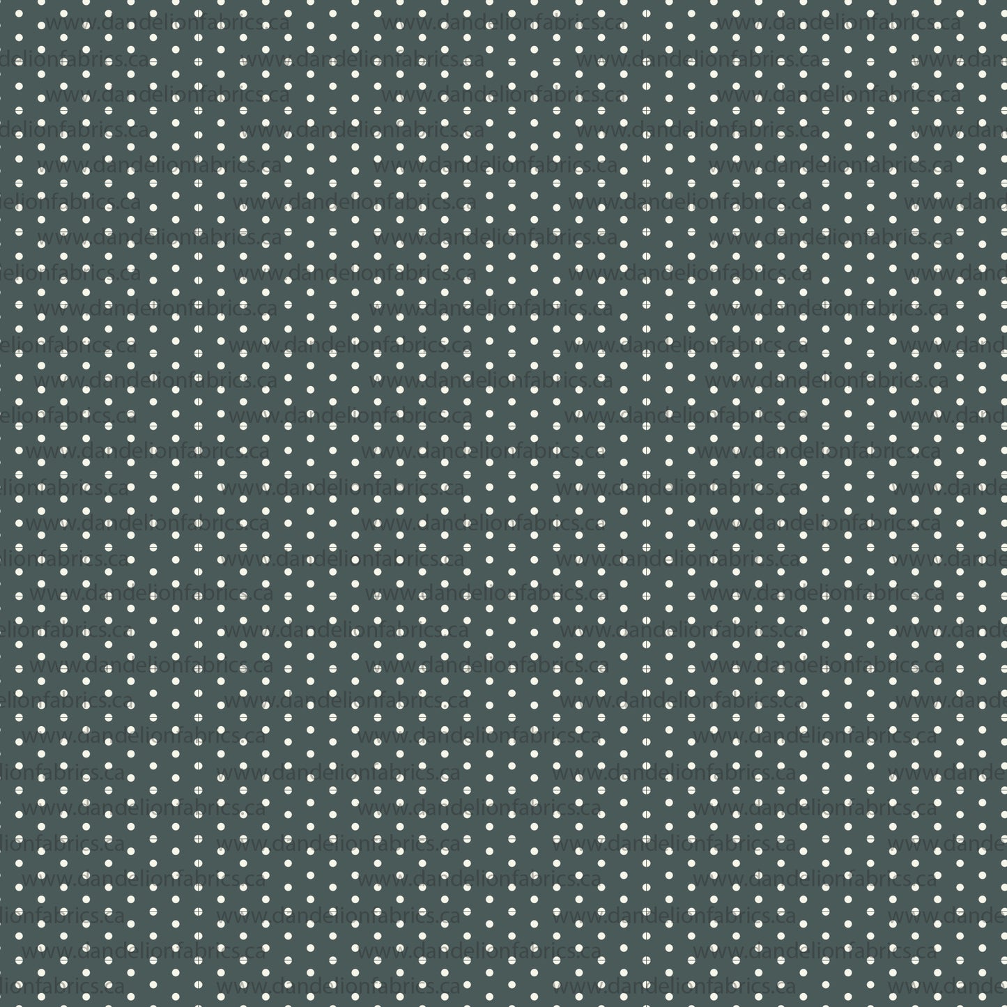 Polka Dots in Dark Green | Unbrushed Rib Knit Fabric