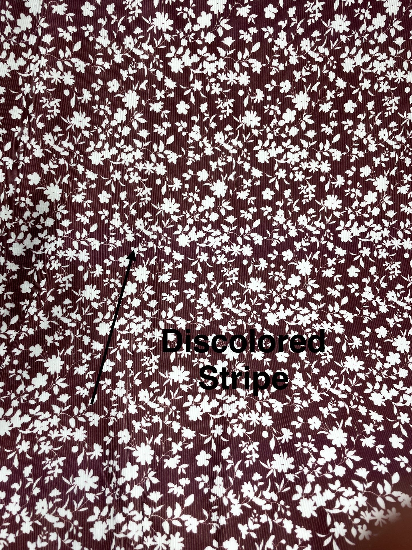 Flaw Notice Below - Save 25% | Mila Floral in Red | Jasper Rib Knit Fabric