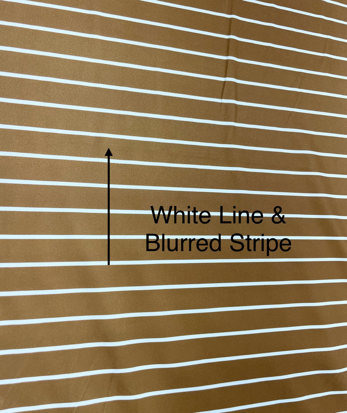 Flaw Notice Below - Save 25% | Shiloh Stripes in Camel | Eureka Jersey Knit Fabric
