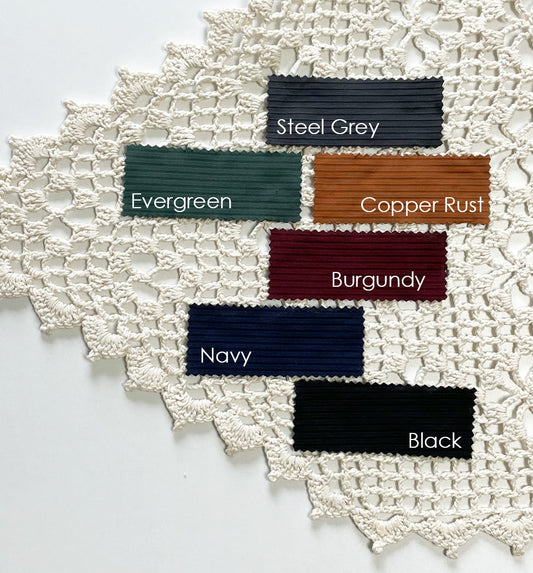 Solid Unbrushed Rib Knit Fabric | Burgundy
