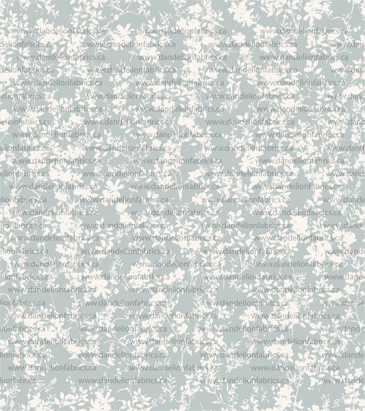 Georgia Floral in Blue | Pebble Stone Knit Fabric