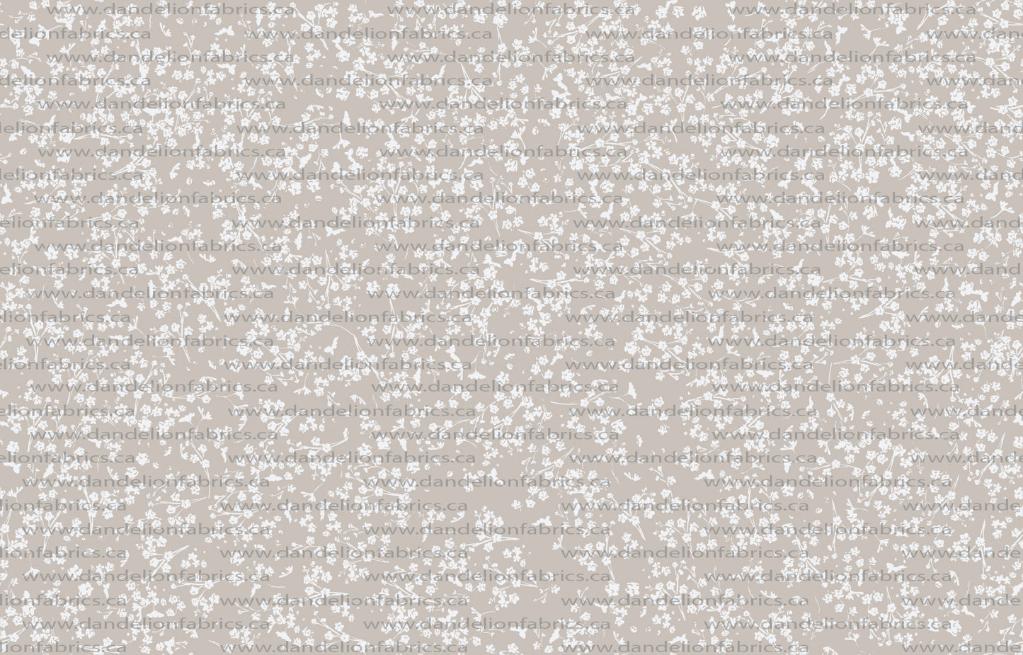 Gracie Floral in Mushroom | Mini Rib Knit Fabric