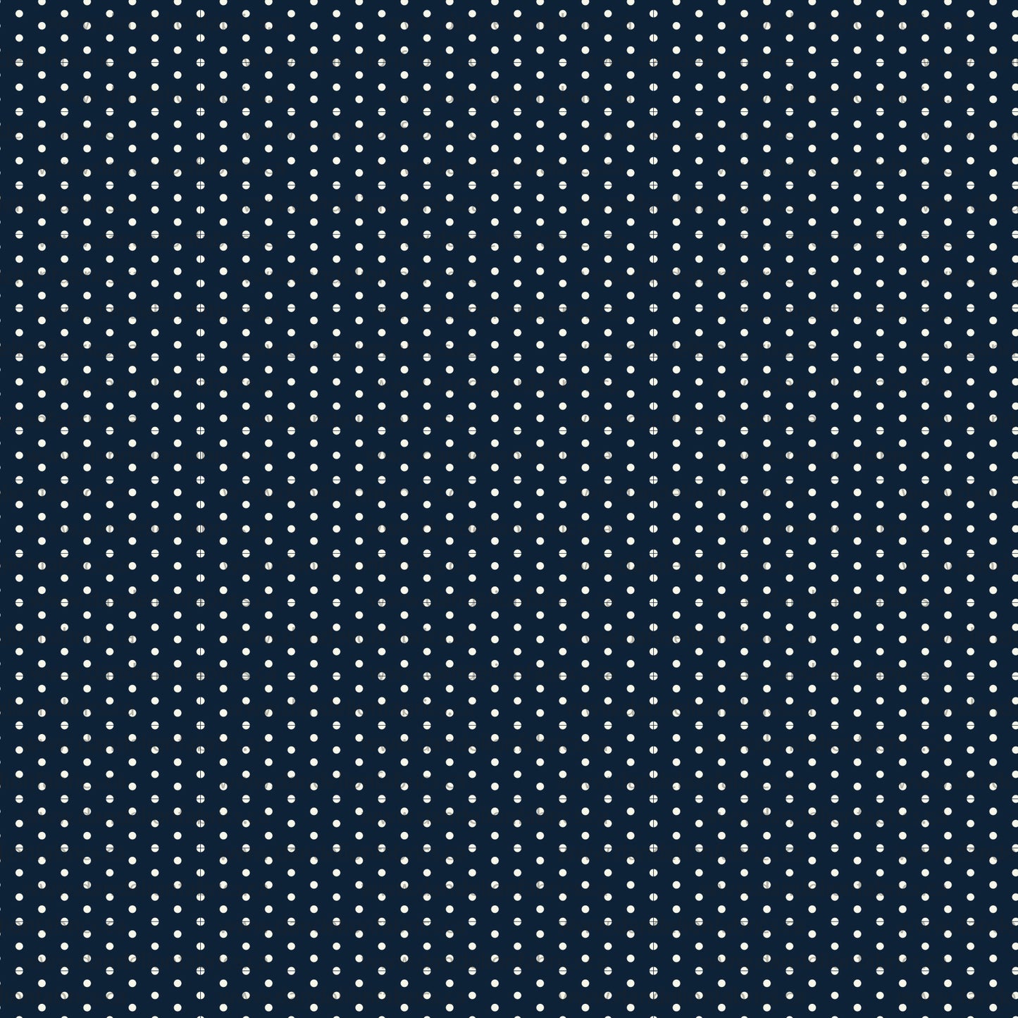 Polka Dots in Navy | Unbrushed Rib Knit Fabric