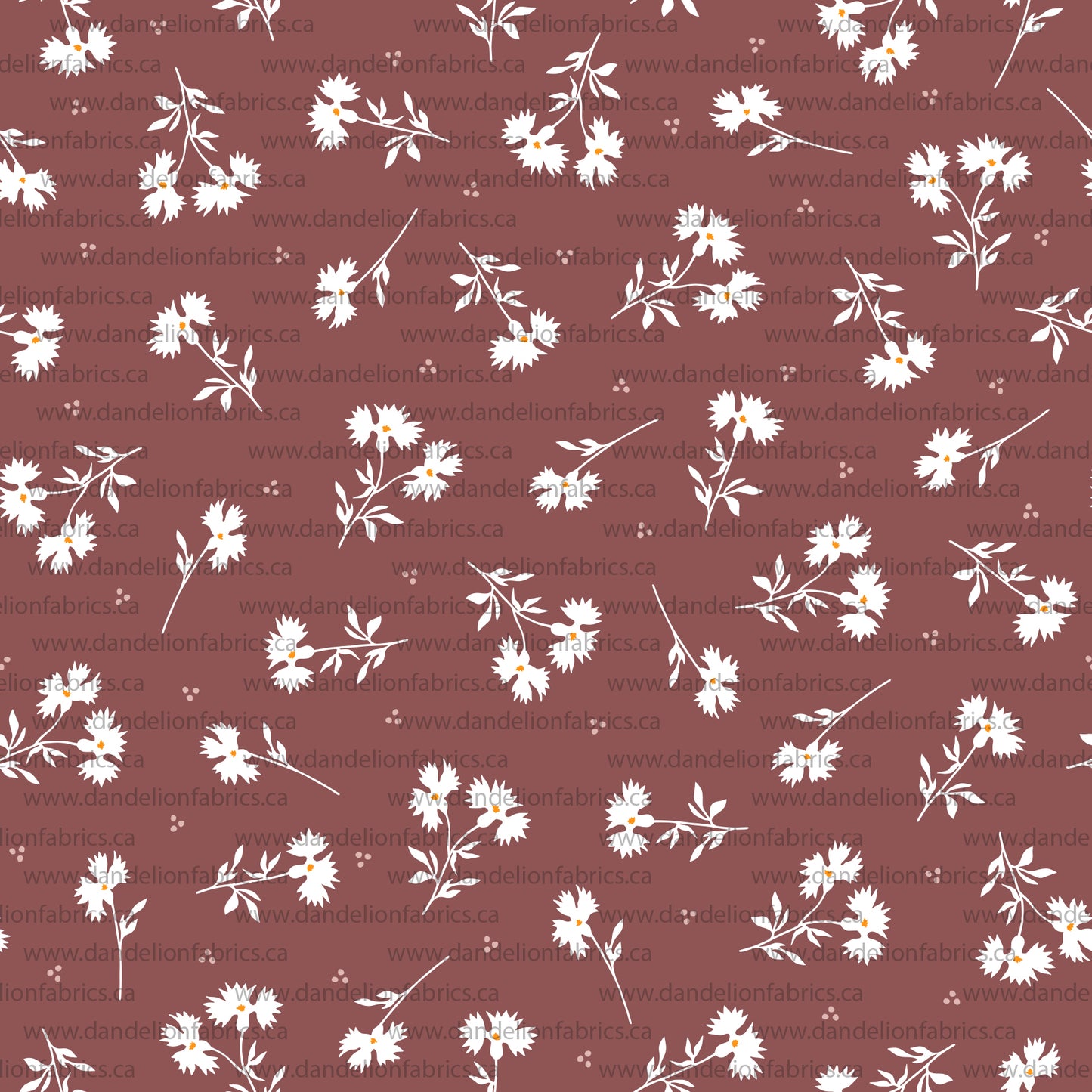 Briley Floral in Rose | Unbrushed Rib Knit Fabric | SOLD BY THE FULL BOLT