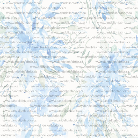 Madelyn Floral in White | Calgary Rib Knit Fabric