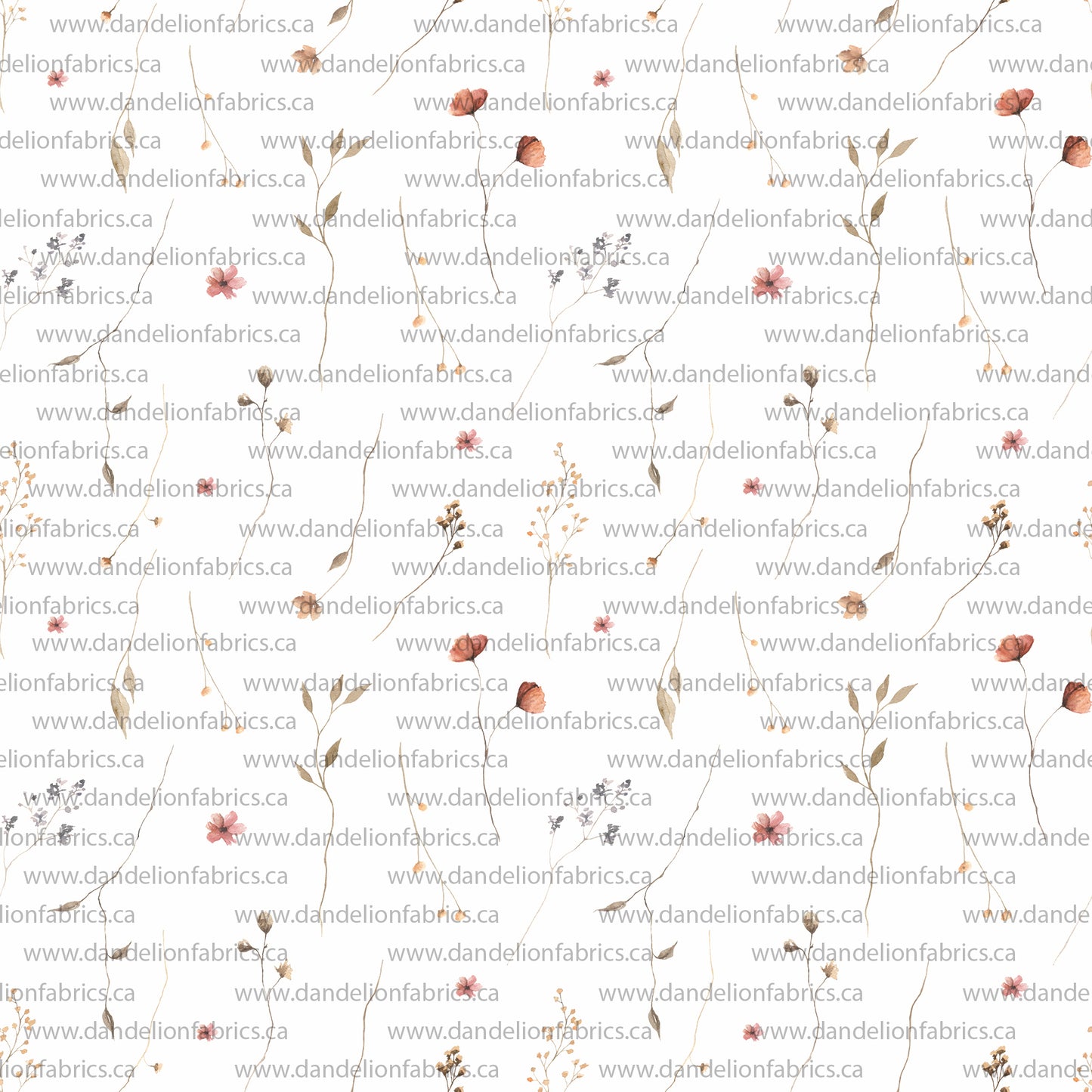 Charlotte Floral in White | Swiss Dot Knit Fabric | SOLD BY THE FULL BOLT