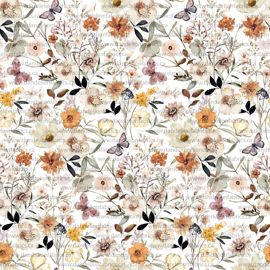 Claire Floral | DTY Knit Fabric | SOLD BY THE FULL BOLT