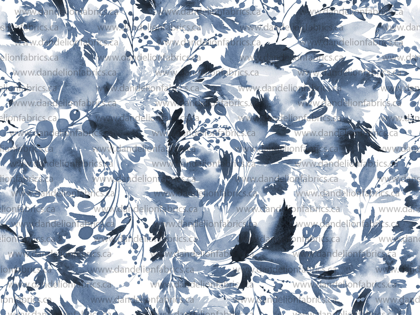Wintry Toss in Blue | Swiss Dot Knit Fabric