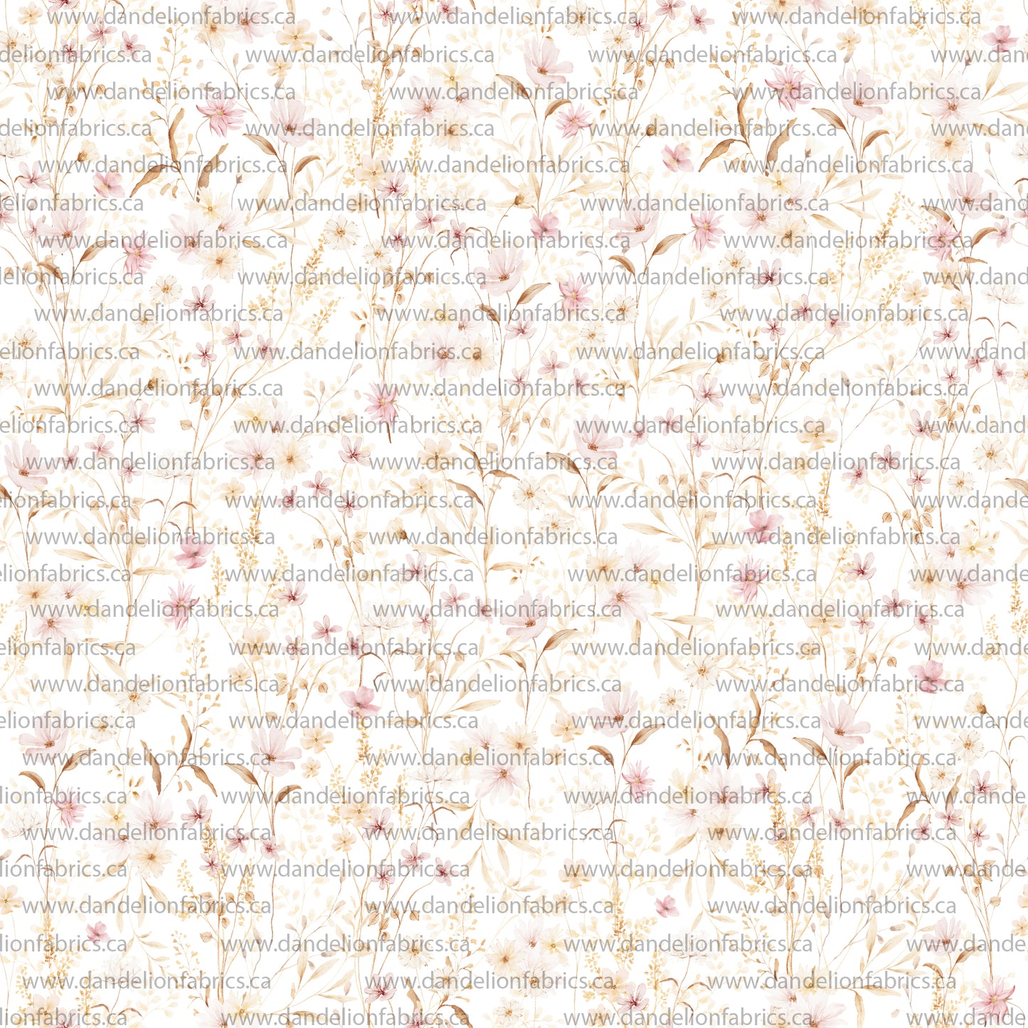 Samantha Floral | Unbrushed Rib Knit Fabric