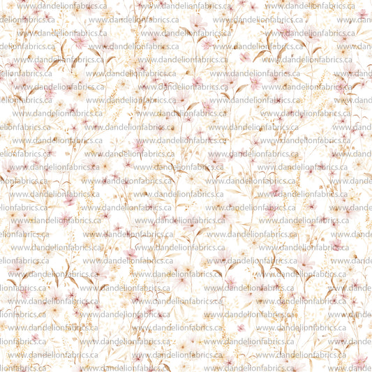 Samantha Floral | Unbrushed Rib Knit Fabric