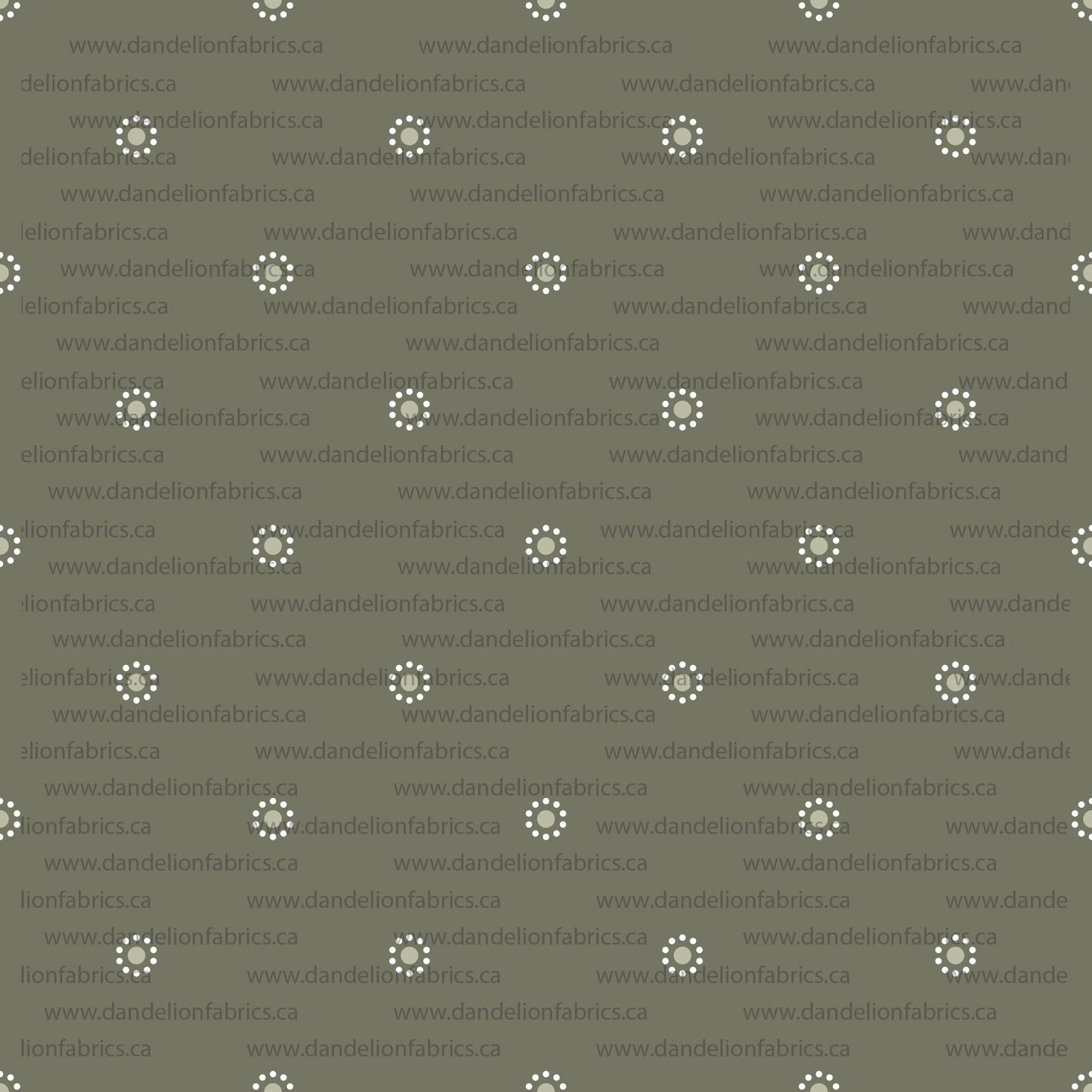 Polka Dot Print in Olive | DTY Knit Fabric | SOLD BY THE FULL BOLT