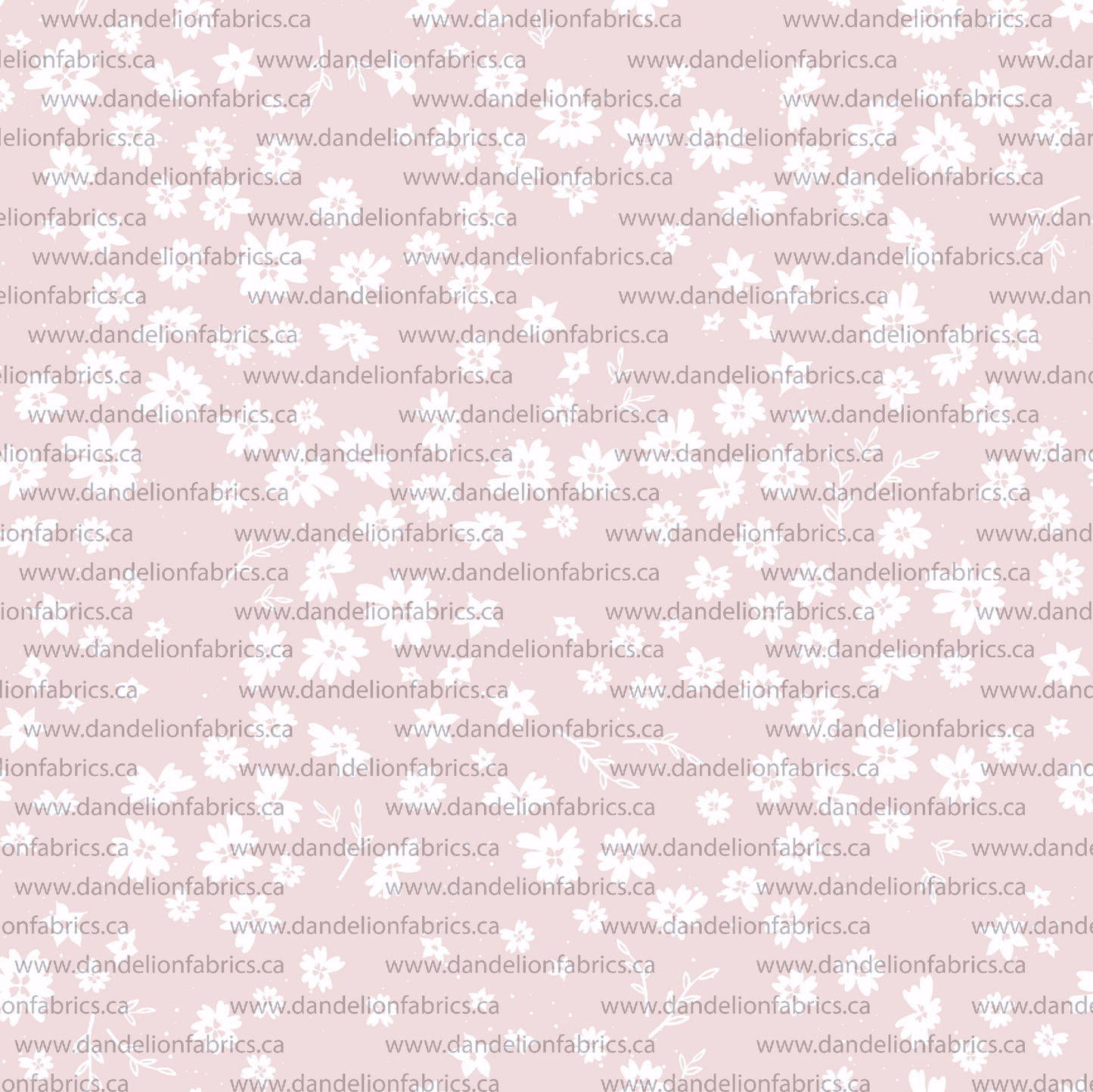 Renee Floral in Blush Pink | Unbrushed Rib Knit Fabric