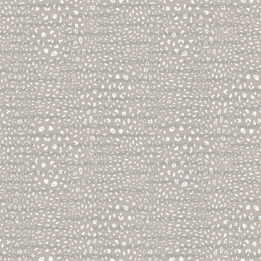 Leopard Print in Tan | Unbrushed Rib Knit Fabric