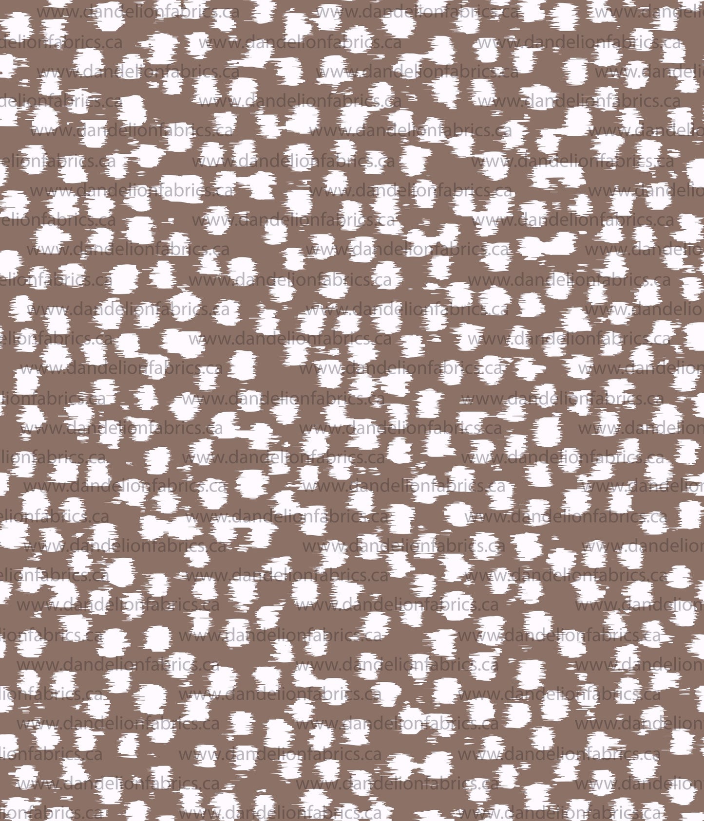 Smudged Dots in Umber | Unbrushed Rib Knit Fabric