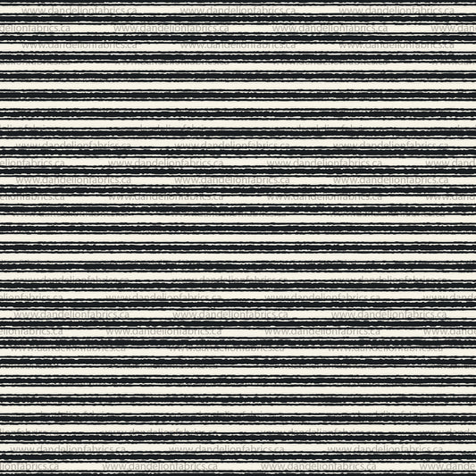 Nautical Stripes in White | Imitation Cotton Jersey Knit Fabric