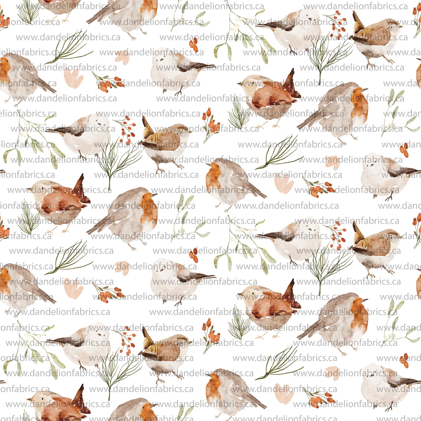 Winter Birds | Eureka Jersey Knit Fabric