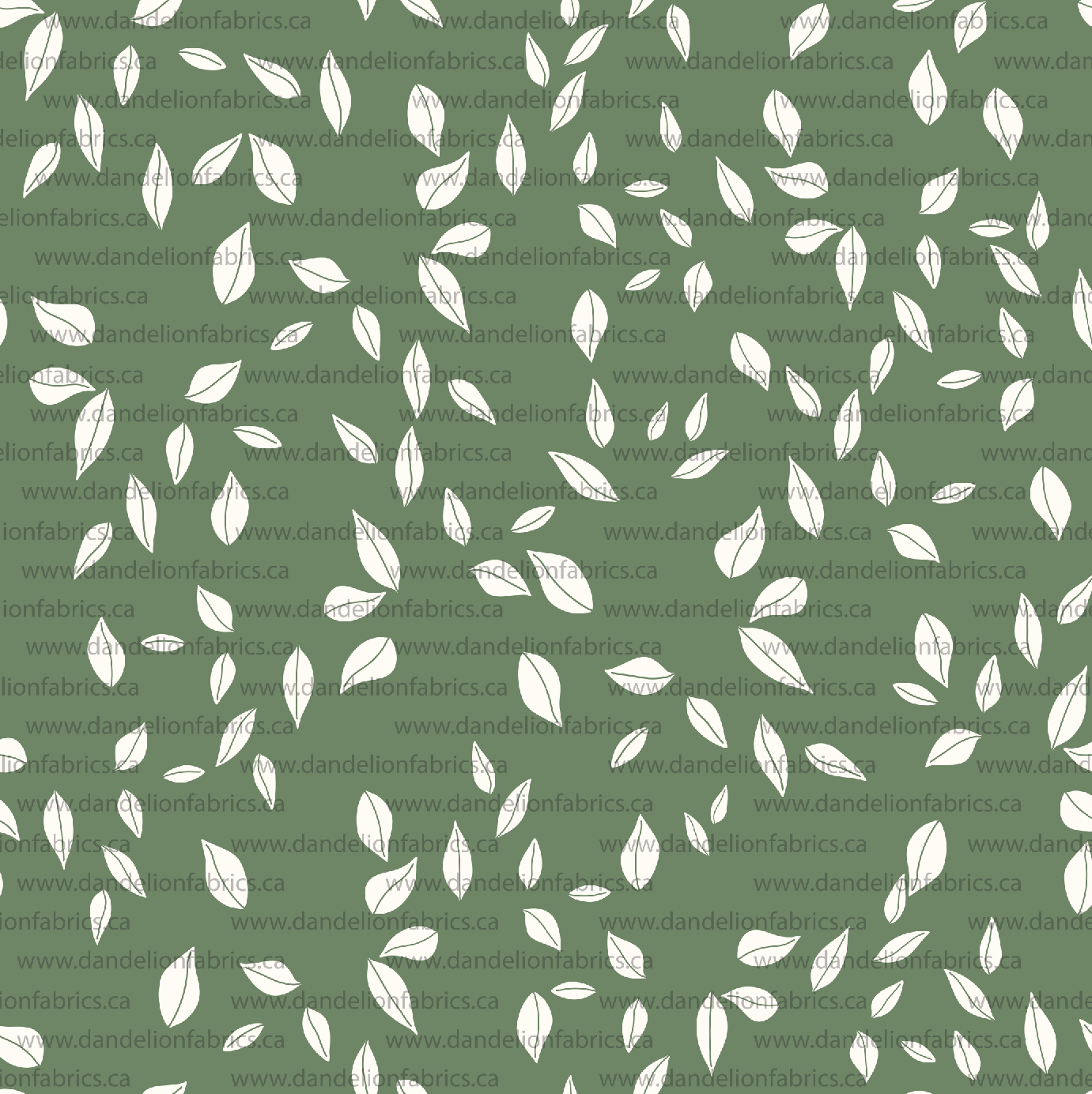 Spring Leaf Print in Leaf Green | Eureka Jersey Knit Fabric