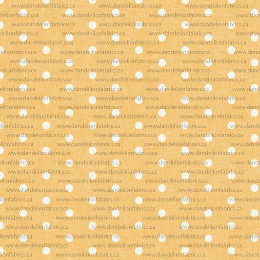 Polka Dots in Yellow | Brushed Mini Rib Knit Fabric | SOLD BY THE FULL BOLT