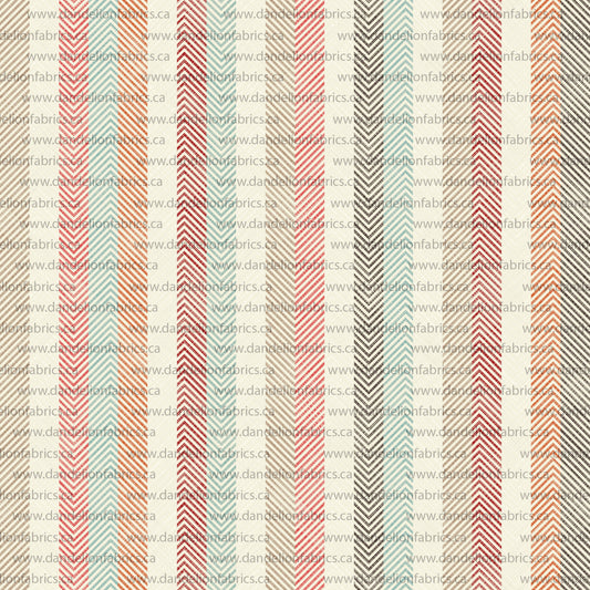 Linen Stripes | Brushed Mini Rib Knit Fabric | SOLD BY THE FULL BOLT